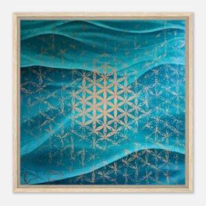 'Flow of Life' Hand Embelished Premium Canvas Print