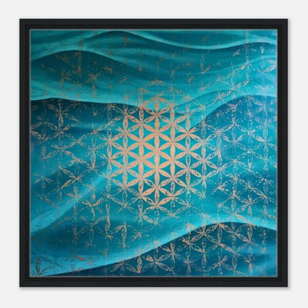 'Flow of Life' Hand Embelished Premium Canvas Print