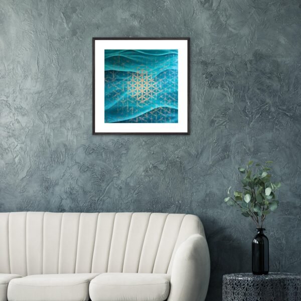 'Flow of Life' Professionally Framed & Hand Embelished - Image 2