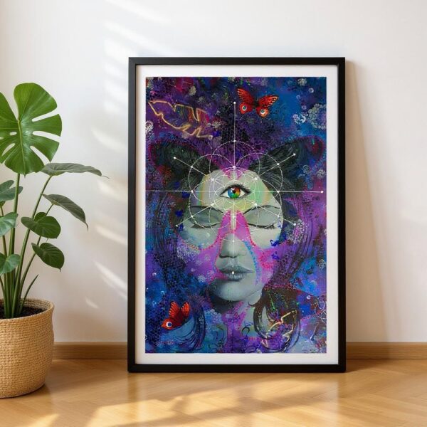 She Who Sees – Professionally Framed Print | 70 × 90 cm