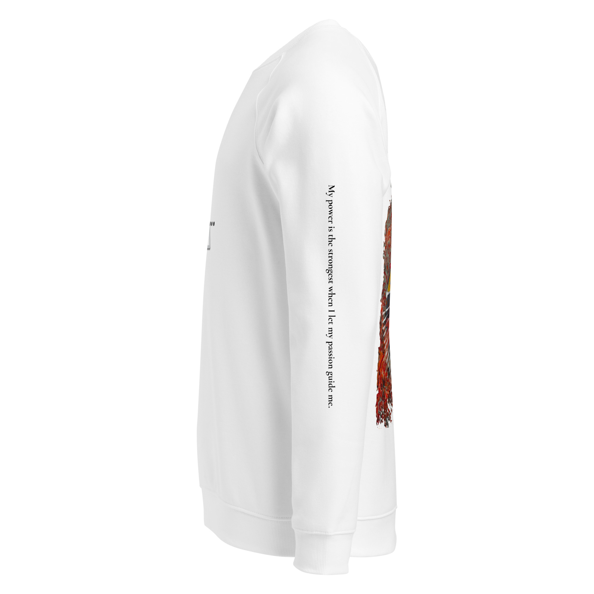 Fire Element Organic Raglan Sweatshirt (Unisex) - Image 5