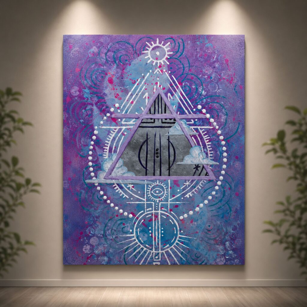 Air Elemental: Acrylic on Canvas Board
