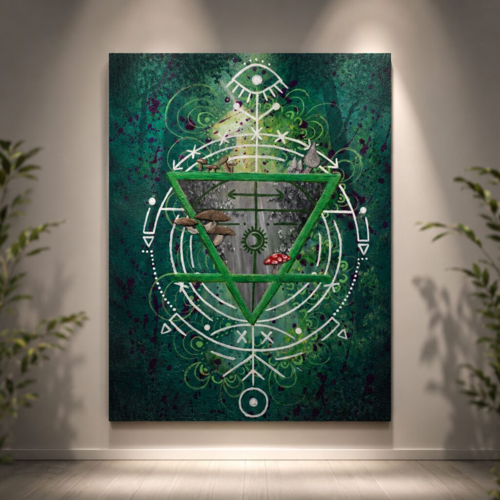 Earth Elemental: Acrylic on Canvas Board