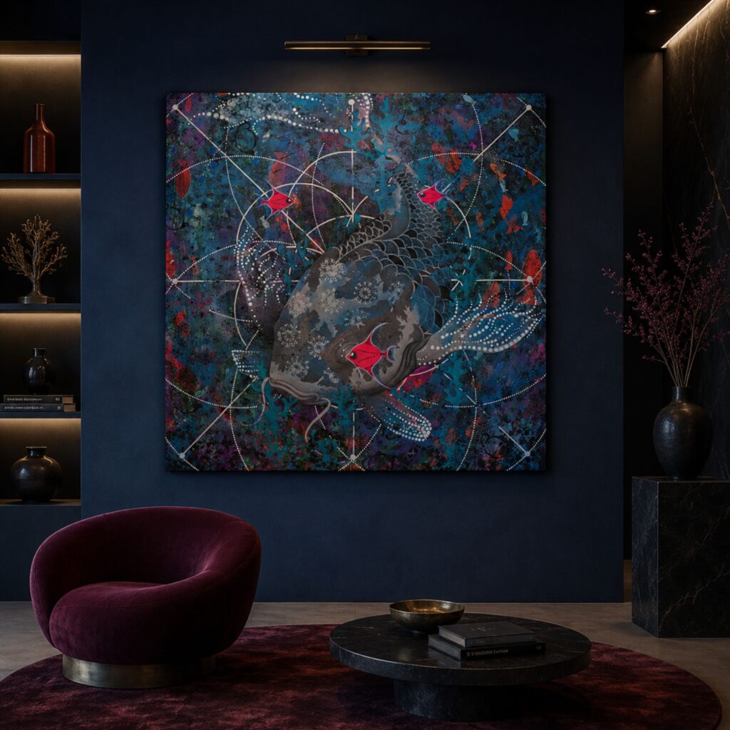 Find Your Flow: Mixed Media on Canvas