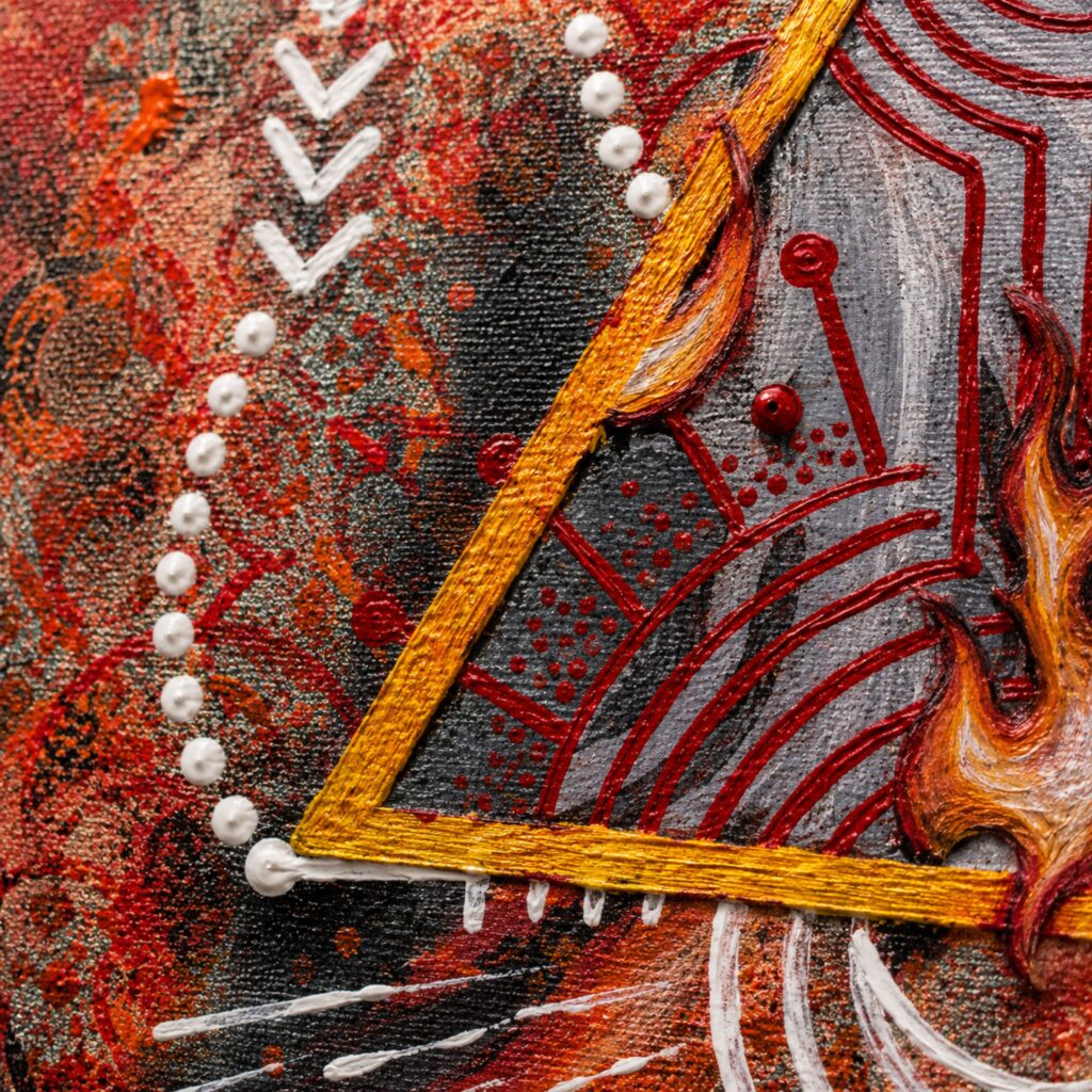 Texture Close-up: Fire Elemental
