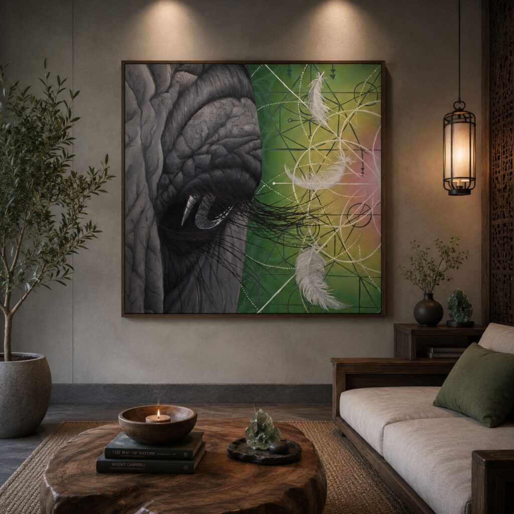 Stillness Remembers: Oil on Canvas