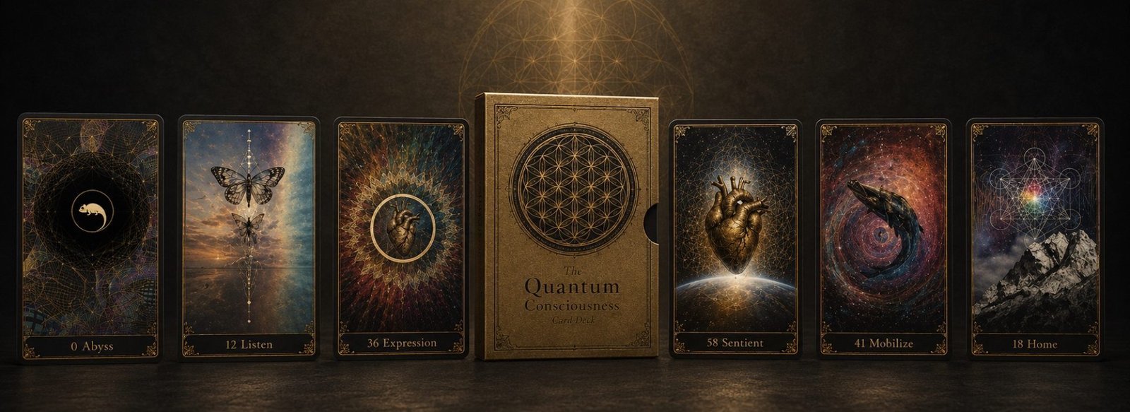 Quantum Consciousness Cards Banner